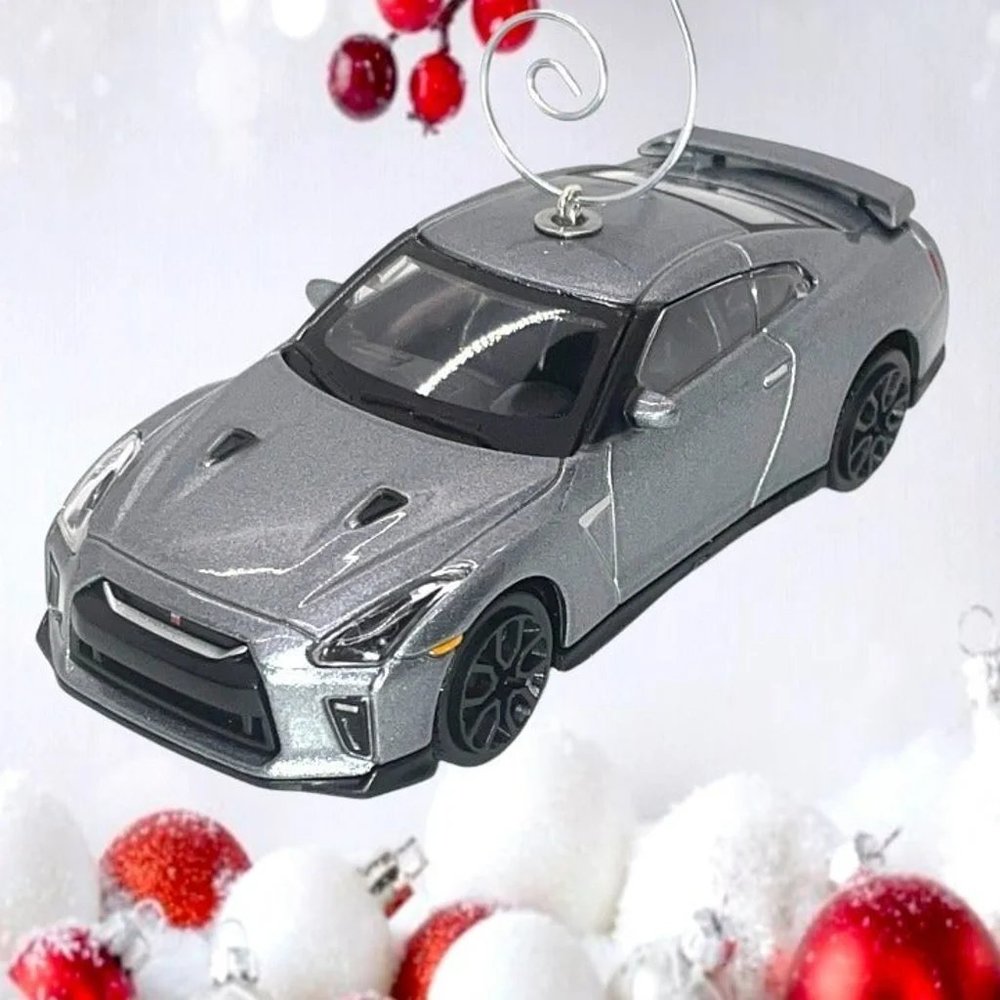 2017 Nissan GT-R Car 1/43 Scale ONE OF A KIND 4.25" Christmas Tree Ornament